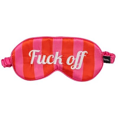 FISURA – Maseczka do spania „f*ck off”. Miękka maseczka do spania. Oryginalna opaska na oczy w kolorach różowym i czerwonym. Ultramiękka maseczka do spania z elastyczną gumką. 20 x 10 cm. FISURA – Maseczka do spania „f*ck off”. Miękka maseczka do spania. Oryginalna opaska na oczy w kolorach różowym i czerwonym. Ultramiękka maseczka do spania z elastyczną gumką. 20 x 10 cm.