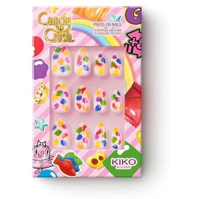 Kiko Milano Candy Crush™ Press On Nails, Jednorazowe Sztuczne Paznokcie Inspirowane Cukierkami Kiko Milano Candy Crush™ Press On Nails, Jednorazowe Sztuczne Paznokcie Inspirowane Cukierkami