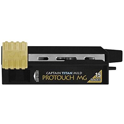 KAI Kasho tytanowe ostrza do golenia Mild Protouch z grzebieniem ochronnym, 15 sztuk KAI Kasho tytanowe ostrza do golenia Mild Protouch z grzebieniem ochronnym, 15 sztuk