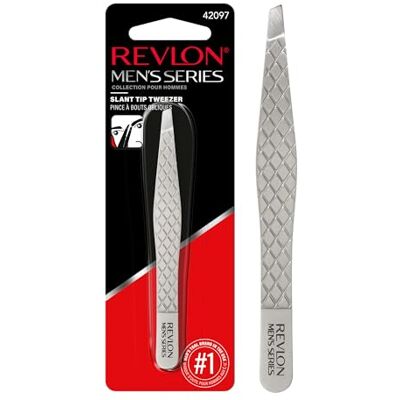 REVLON Pęseta ze skośną końcówką serii męskiej REVLON Pęseta ze skośną końcówką serii męskiej