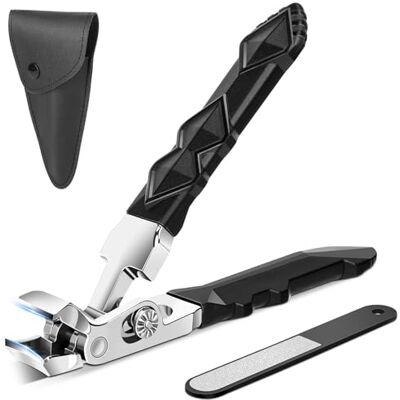 Euqvunn Obcinacz do paznokci – ergonomiczny obcinacz do grubych paznokci – ultrawide obcinacz do paznokci u stóp dla seniorów, ostry, wytrzymały, wysokiej jakości stalowy obcinacz do paznokci dla Euqvunn Obcinacz do paznokci – ergonomiczny obcinacz do grubych paznokci – ultrawide obcinacz do paznokci u stóp dla seniorów, ostry, wytrzymały, wysokiej jakości stalowy obcinacz do paznokci dla