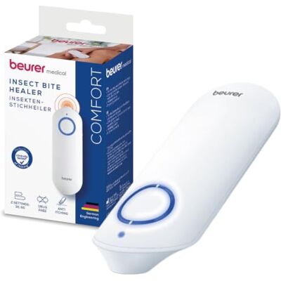 Beurer BiteX Original środek na ukąszenia owadów BR 60, rozgrzewający, elektryczny sztyft na ukąszenia komarów i innych owadów, idealny na wakacje, łagodzi swędzenie Beurer BiteX Original środek na ukąszenia owadów BR 60, rozgrzewający, elektryczny sztyft na ukąszenia komarów i innych owadów, idealny na wakacje, łagodzi swędzenie