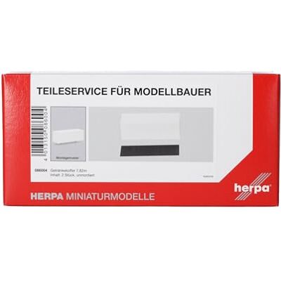 Herpa Akcesoria serwisowe pudełko na napoje 7,82 m (2 sztuki) w skali 1:87, model miniaturowy, plastik Herpa Akcesoria serwisowe pudełko na napoje 7,82 m (2 sztuki) w skali 1:87, model miniaturowy, plastik