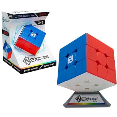 Bizak Nexcube 3x3 Classic Piasta Speedcubers, maksymalna prędkość, bez naklejek, precyzyjne pozycjonowanie i system podwójnej regulacji, wielokolorowe (64559901) Bizak Nexcube 3x3 Classic Piasta Speedcubers, maksymalna prędkość, bez naklejek, precyzyjne pozycjonowanie i system podwójnej regulacji, wielokolorowe (64559901)