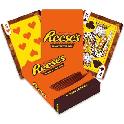 AQUARIUS Reese’s Playing Cards Reeses Themed Deck of Cards for Your Favorite Card Games Officially Licensed REESES Merchandise & Collectibles AQUARIUS Reese’s Playing Cards Reeses Themed Deck of Cards for Your Favorite Card Games Officially Licensed REESES Merchandise & Collectibles