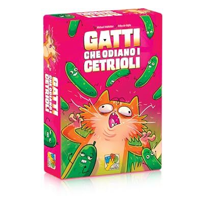dV Giochi Koty, które nienawidzą ogórków gra karciana dla dorosłych i dzieci w wieku od 8 lat 3-6 graczy czas trwania 20 min wydanie włoskie dV Giochi Koty, które nienawidzą ogórków gra karciana dla dorosłych i dzieci w wieku od 8 lat 3-6 graczy czas trwania 20 min wydanie włoskie