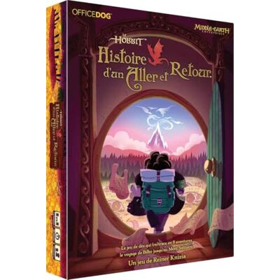 Asmodee Hobbit: Historia Go And Back Office Dog Roll&Write narracja Gra planszowa Rodzina i Solo Od 10 lat 1 do 4 graczy 30 min wersja francuska Asmodee Hobbit: Historia Go And Back Office Dog Roll&Write narracja Gra planszowa Rodzina i Solo Od 10 lat 1 do 4 graczy 30 min wersja francuska