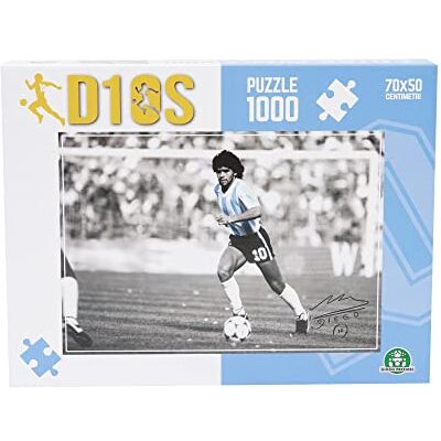 Giochi Preziosi -D10S klasyczne puzzle D10S 1000 sztuk przedstawiające słynnego piłkarza w akcji podczas meczu, dla dzieci od 7 lat, Mrp01000 Giochi Preziosi -D10S klasyczne puzzle D10S 1000 sztuk przedstawiające słynnego piłkarza w akcji podczas meczu, dla dzieci od 7 lat, Mrp01000