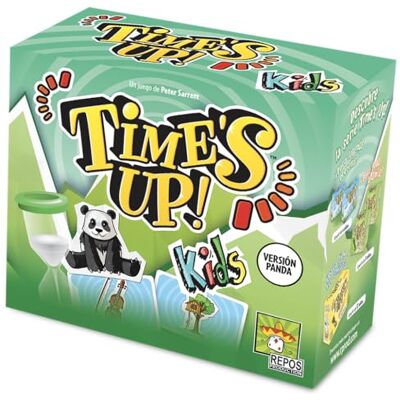 Asmodee Repos Production Time's Up! Kids Panda Version, gra dla dzieci i tabu, od 4 lat, 4-12 graczy, 40 minut na mecz, hiszpański Asmodee Repos Production Time's Up! Kids Panda Version, gra dla dzieci i tabu, od 4 lat, 4-12 graczy, 40 minut na mecz, hiszpański