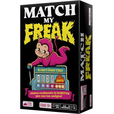Asmodee Match my Freak, Intymne i tajemnicze pytania od twórców Exploding Kittens, od 14 lat, 2 lub więcej graczy, 15 minut, wersja hiszpańska Asmodee Match my Freak, Intymne i tajemnicze pytania od twórców Exploding Kittens, od 14 lat, 2 lub więcej graczy, 15 minut, wersja hiszpańska