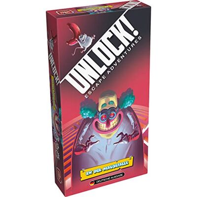 Space Cowboys , Unlock! – w pułapce na myszy, gra rodzinna, gra logiczna, dla 1-6 graczy, od 10 lat, 60+ minut, niemiecki Space Cowboys , Unlock! – w pułapce na myszy, gra rodzinna, gra logiczna, dla 1-6 graczy, od 10 lat, 60+ minut, niemiecki