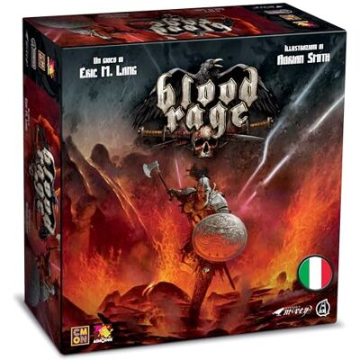 Asmodee BLOOD RAGE – poprowadź swój potężny klan, aby podbić chwałę, gra planszowa, 2-4 graczy, 14+ lat edycja włoska Asmodee BLOOD RAGE – poprowadź swój potężny klan, aby podbić chwałę, gra planszowa, 2-4 graczy, 14+ lat edycja włoska