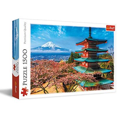 Trefl Góra Fudżi Puzzle 1500 Elementów o Wysokiej Jakości Nadruku dla Dorosłych i Dzieci od 12 lat Trefl Góra Fudżi Puzzle 1500 Elementów o Wysokiej Jakości Nadruku dla Dorosłych i Dzieci od 12 lat