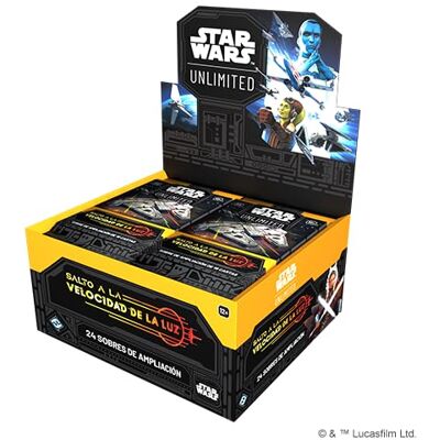 Asmodee Fantasy Flight Games Star Wars Unlimited Kolekcjonerska Gra Karciana Skok z prędkością światła Pudełko 24 Kopert Od 12 Lat Dla 2 Graczy 30 Minuty na Mecz Polski Asmodee Fantasy Flight Games Star Wars Unlimited Kolekcjonerska Gra Karciana Skok z prędkością światła Pudełko 24 Kopert Od 12 Lat Dla 2 Graczy 30 Minuty na Mecz Polski