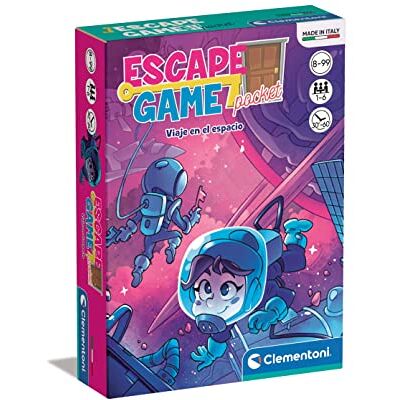 Clementoni , Escape Space Travel Game, strategiczna gra planszowa, EscapeRoom, Rodzinna gra planszowa, Od 8 lat, Hiszpańska zabawka (55498) Clementoni , Escape Space Travel Game, strategiczna gra planszowa, EscapeRoom, Rodzinna gra planszowa, Od 8 lat, Hiszpańska zabawka (55498)