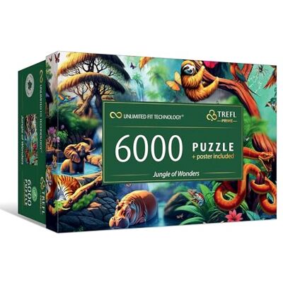 Trefl Puzzle 6000 Elementów, Jungle of Wonders, Prime UFT Trefl Puzzle 6000 Elementów, Jungle of Wonders, Prime UFT