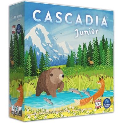 AEG Alderac Entertainment Group Cascadia Junior Board Game in English for All Family Strategic Competitive Game for 2-4 Players Standalone Game For Younger Players To Experience Cascadia AEG Alderac Entertainment Group Cascadia Junior Board Game in English for All Family Strategic Competitive Game for 2-4 Players Standalone Game For Younger Players To Experience Cascadia