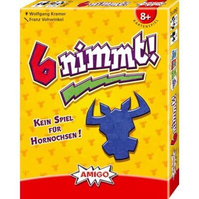 AMIGO 6 Nimmt! Gra Karciana, Wielokolorowy, od 8 Lat AMIGO 6 Nimmt! Gra Karciana, Wielokolorowy, od 8 Lat