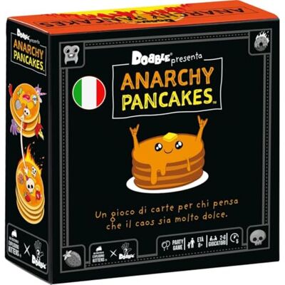Asmodee Dobble Anarchy Pancakes – gra karciana, dla 2-8 graczy, 6+ lat, wydanie włoskie Asmodee Dobble Anarchy Pancakes – gra karciana, dla 2-8 graczy, 6+ lat, wydanie włoskie