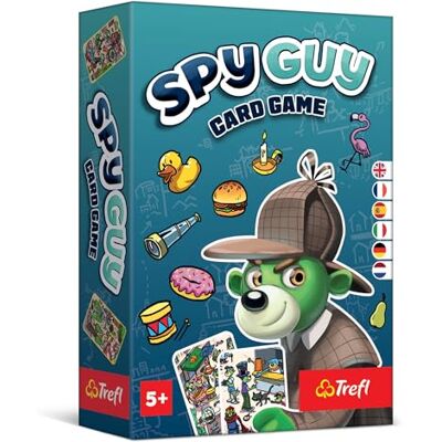 Trefl Spy Guy Card Gra wspólna gra obserwacyjna, rodzinna kieszonkowa gra, wyszukiwanie wskazówek, dla dorosłych i dzieci w wieku od 5 lat Trefl Spy Guy Card Gra wspólna gra obserwacyjna, rodzinna kieszonkowa gra, wyszukiwanie wskazówek, dla dorosłych i dzieci w wieku od 5 lat