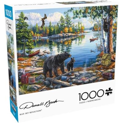 Buffalo Games Darrell Bush wydanie błękitnego nieba 1000-elementowe puzzle dla dorosłych wymagające puzzle idealne na noce gier rozmiar gotowy 26,75 x 19,75 Buffalo Games Darrell Bush wydanie błękitnego nieba 1000-elementowe puzzle dla dorosłych wymagające puzzle idealne na noce gier rozmiar gotowy 26,75 x 19,75