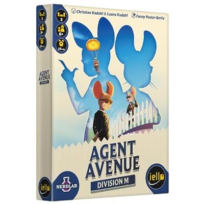 IELLO Agent Avenue Division M (Extension) wersja francuska gra planszowa dla 2 graczy nowe warunki zwycięstwa i karty na czarnym rynku od 8 lat 15 min IELLO Agent Avenue Division M (Extension) wersja francuska gra planszowa dla 2 graczy nowe warunki zwycięstwa i karty na czarnym rynku od 8 lat 15 min
