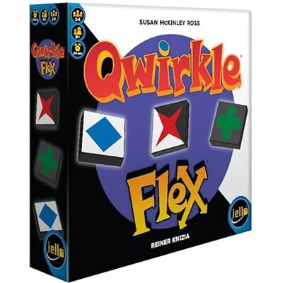 IELLO Qwirkle Flex wersja francuska Rodzinna gra planszowa logiczna i strategiczna z ukośnymi wynikami 2 do 4 graczy 30 min Od 8 lat IELLO Qwirkle Flex wersja francuska Rodzinna gra planszowa logiczna i strategiczna z ukośnymi wynikami 2 do 4 graczy 30 min Od 8 lat