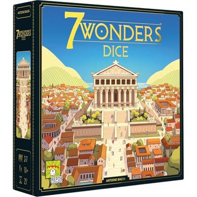 Asmodee 7 Wonders Dice Repos Production Gra planszowa Roll & Write Strategiczna i szybka 2 do 7 graczy od 10 lat 25 min w języku francuskim Asmodee 7 Wonders Dice Repos Production Gra planszowa Roll & Write Strategiczna i szybka 2 do 7 graczy od 10 lat 25 min w języku francuskim