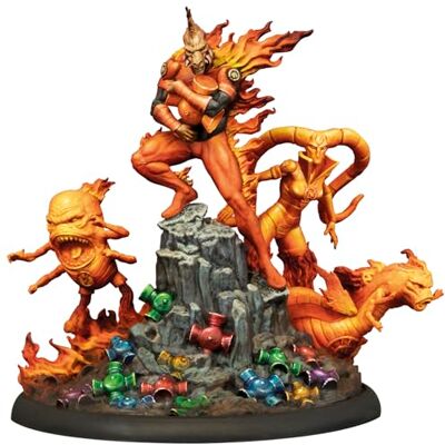 Knight Models DC Multiverse Miniature Game: Larfleeze. Greed Lord Knight Models DC Multiverse Miniature Game: Larfleeze. Greed Lord