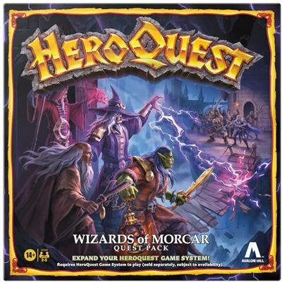 Avalon Hill HeroQuest Wizards of Morcar Quest Pack – od 14 lat – 2 do 5 graczy – gry fabularne Avalon Hill HeroQuest Wizards of Morcar Quest Pack – od 14 lat – 2 do 5 graczy – gry fabularne