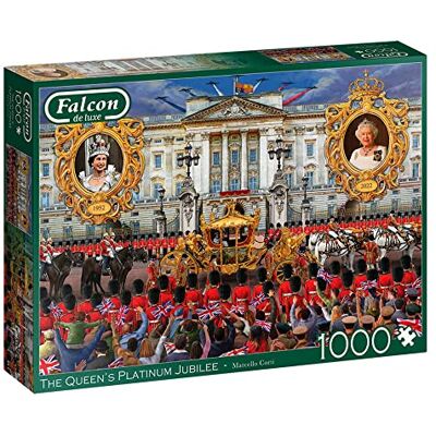 Falcon de luxe Jubileusz Platynowy Królowej - 1000 elementów - Puzzle Falcon de luxe Jubileusz Platynowy Królowej - 1000 elementów - Puzzle