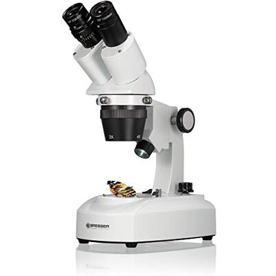 Bresser Mikroskop z oswietleniem padajacym Researcher ICD LED 20x-80x Oddzielne oświetlenie LED, Głowica dwuoczna obracana o 360°, Regulowany rozstaw oczu i korekcja dioptrii Bresser Mikroskop z oswietleniem padajacym Researcher ICD LED 20x-80x Oddzielne oświetlenie LED, Głowica dwuoczna obracana o 360°, Regulowany rozstaw oczu i korekcja dioptrii