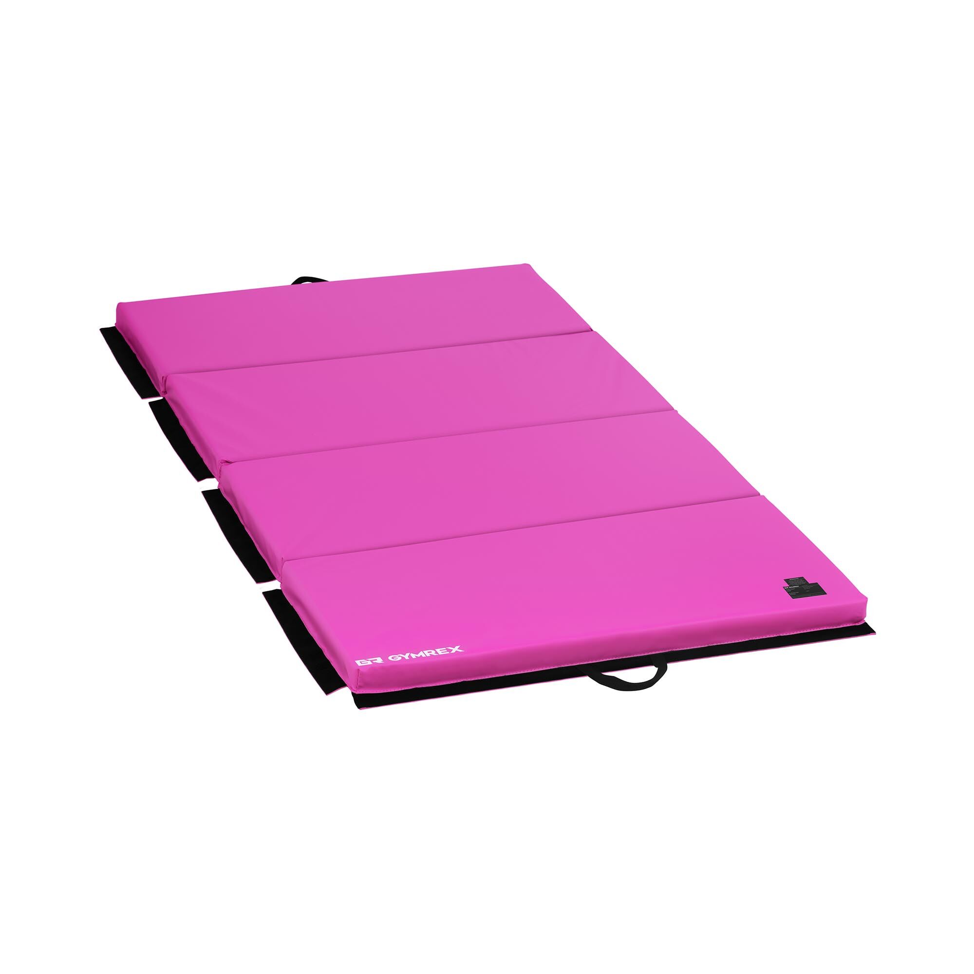 Gymrex Mata gimnastyczna - 200 x 100 x 5 cm - składana - różowa - obciążenie do 170 kg GR-FM_20