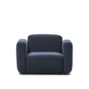Kave Home - Modul fotel Neom z niebieskiej tkaniny