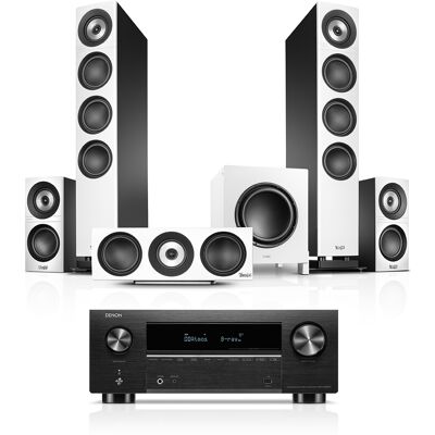 1063 DEFINION 3 Surround + Denon X3800H - White 1063 DEFINION 3 Surround + Denon X3800H - White