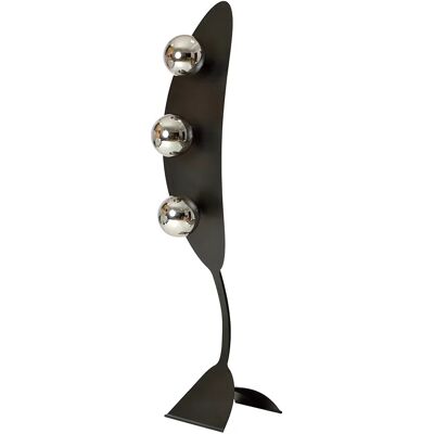Lumes Nowoczesna lampa podłogowa z grafitowymi kloszami P8-T59 Lumes Nowoczesna lampa podłogowa z grafitowymi kloszami P8-T59