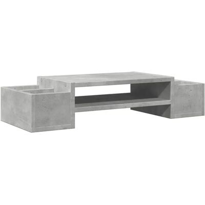 Edinos Nadstawka na biurko z podwójnymi przegródkami beton E3-N74 Edinos Nadstawka na biurko z podwójnymi przegródkami beton E3-N74
