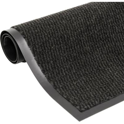 Edinos Czarna stylowa wycieraczka 80x120 cm R1-B42 Edinos Czarna stylowa wycieraczka 80x120 cm R1-B42