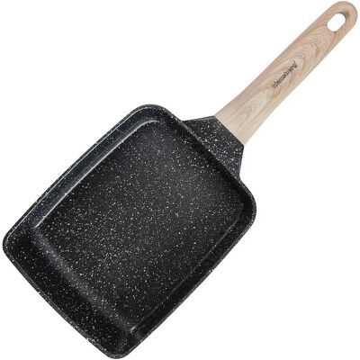 Edinos Czarna Marmurkowa Patelnia Do Omletów D2-E01 Edinos Czarna Marmurkowa Patelnia Do Omletów D2-E01