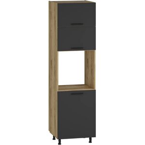 Edinos Szafka kuchenna do zabudowy piekarnika dąb craft + antracyt G4-M52 Edinos Szafka kuchenna do zabudowy piekarnika dąb craft + antracyt G4-M52