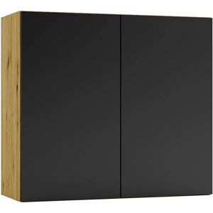 Edinos Szafka kuchenna górna 80 cm dąb artisan + czarny S8-R23 Edinos Szafka kuchenna górna 80 cm dąb artisan + czarny S8-R23