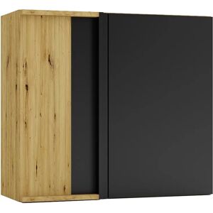 Edinos Szafka narożna górna dąb artisan + czarny K5-L21 Edinos Szafka narożna górna dąb artisan + czarny K5-L21