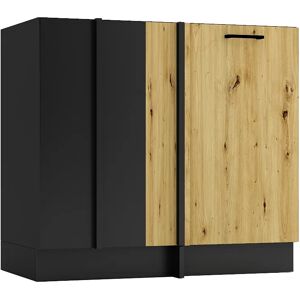 Edinos Szafka narożna stojąca grafit + dąb artisan F3-P26 Edinos Szafka narożna stojąca grafit + dąb artisan F3-P26