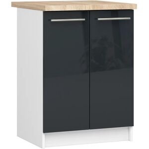Edinos Szafka kuchenna dolna z półkami w kolorze grafitowym L5-N60 Edinos Szafka kuchenna dolna z półkami w kolorze grafitowym L5-N60