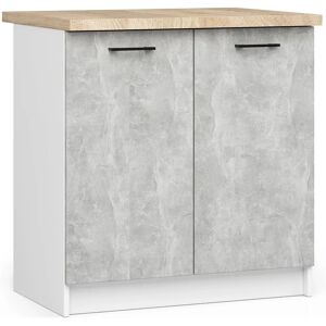 Edinos Dolna szafka do kuchni z półkami w kolorze beton T5-M17 Edinos Dolna szafka do kuchni z półkami w kolorze beton T5-M17