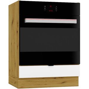 Edinos Szafka kuchenna pod piekarnik biały + dąb artisan W6-F57 Edinos Szafka kuchenna pod piekarnik biały + dąb artisan W6-F57
