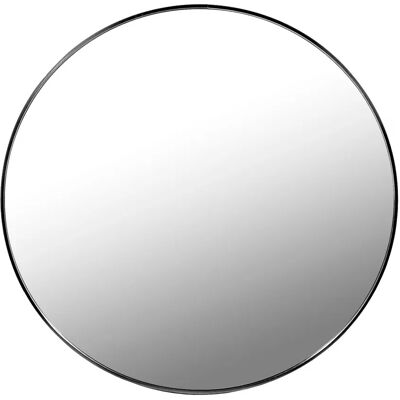 Edinos Czarne metalowe lustro okrągłe loft 80 cm B6-G13 Edinos Czarne metalowe lustro okrągłe loft 80 cm B6-G13