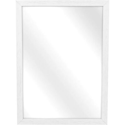 Edinos Białe drewniane lustro ścienne D6-Z50 Edinos Białe drewniane lustro ścienne D6-Z50