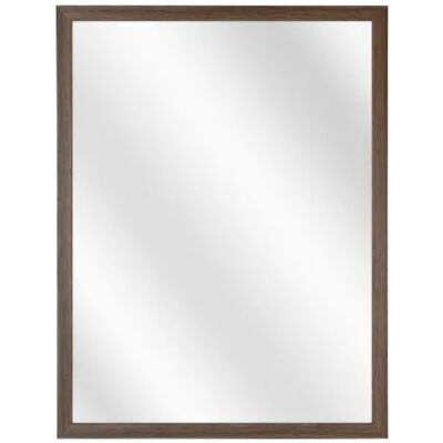 Edinos Prostokątne drewniane lustro wiszące orzech S0-F07 Edinos Prostokątne drewniane lustro wiszące orzech S0-F07