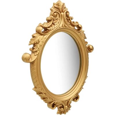 Edinos Owalne Złote Lustro W Stylu Glamour L6-B99 Edinos Owalne Złote Lustro W Stylu Glamour L6-B99